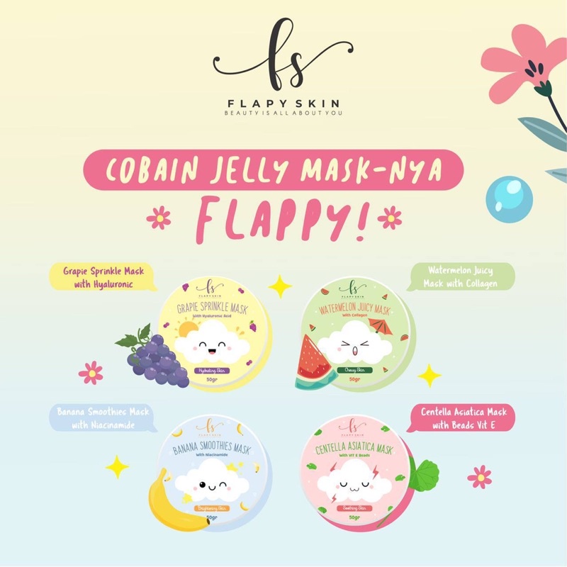 FLAPYSKIN JELLY MASK BPOM/MASKER JELLY VIRAL/MASKER JELLY BPOM