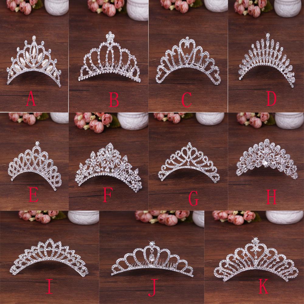 Agustinina Perhiasan Pernikahan Bergaya Chic Mahkota Sisir Rambut Bando Tiara Shiny Hair Styling Accessories