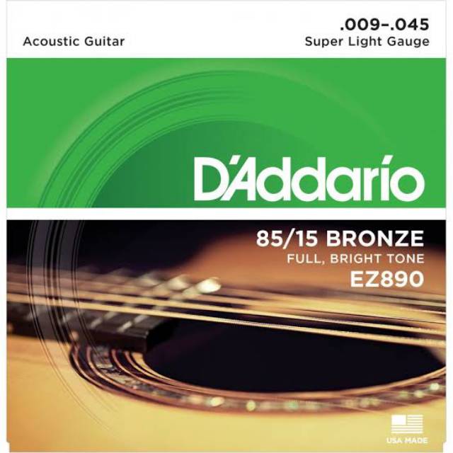 Senar Gitar Akustik Senar D'Addario Senar Gitar Daddario String Dadario EZ890 EZ900 EZ910 bukan Elixir Orphee