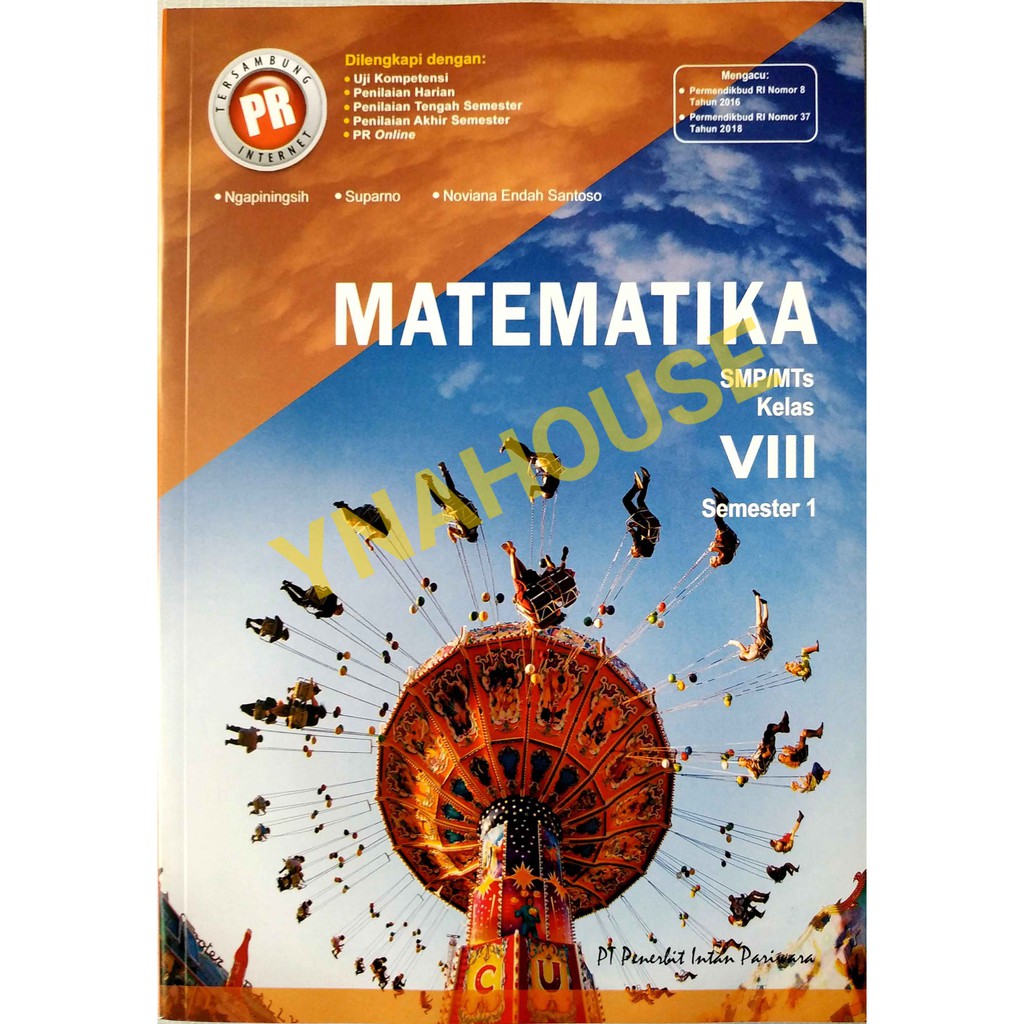 Buku LKS PR Intan Pariwara SMP/MTs Kelas VIII/8 Semester 1 Tahun 2021/2022 Matematika/IPA/IPS/PKN/Inggris/Indonesia-Matematika 2019