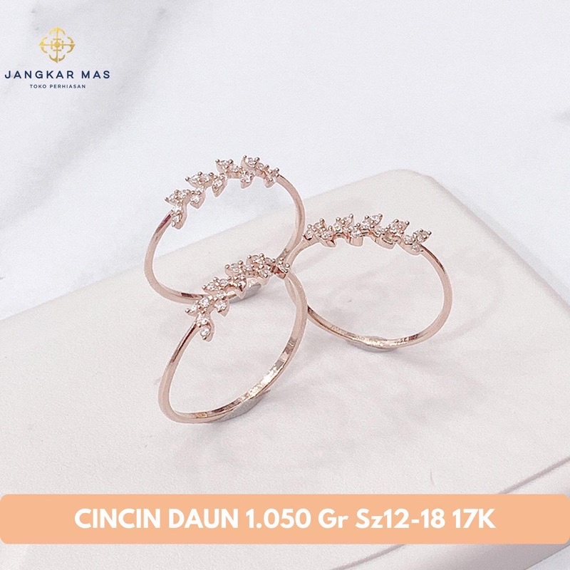 Cincin Emas Daun 1.050 Gr