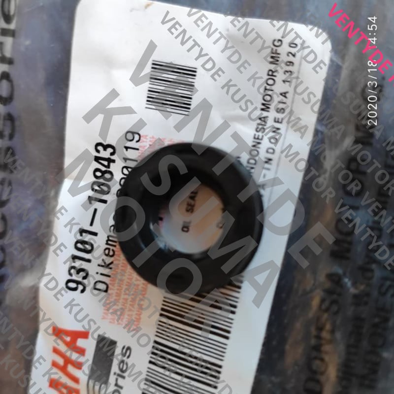 (100% KUALITAS ) seal mesin Mio. 10-19-6. 93101-10843 Elegan