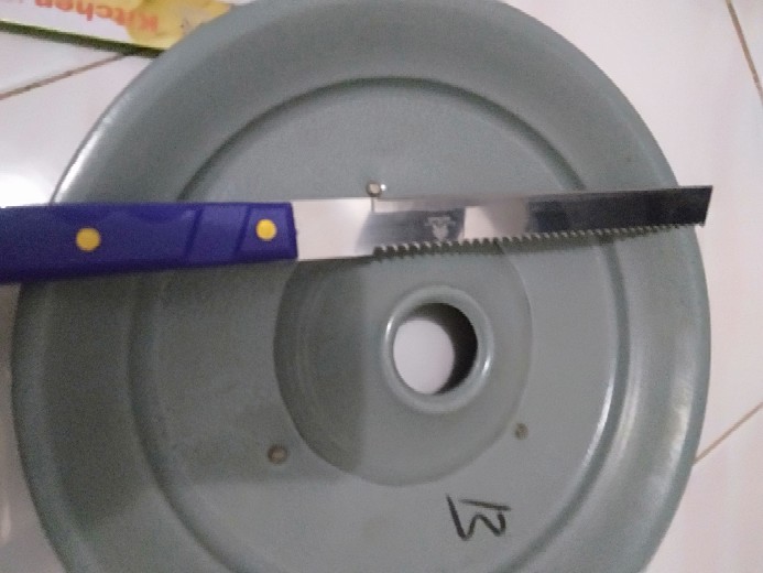 Pisau Potong Roti/ Bolu /kue Tart/pisau Roti Dua Sisi Stainless Steel Panjang Kwalitas Bagus