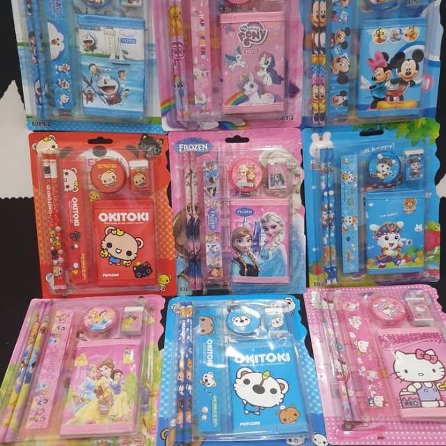

Paket alat tulis ser/stationery set/souvenir ulang tahun anak