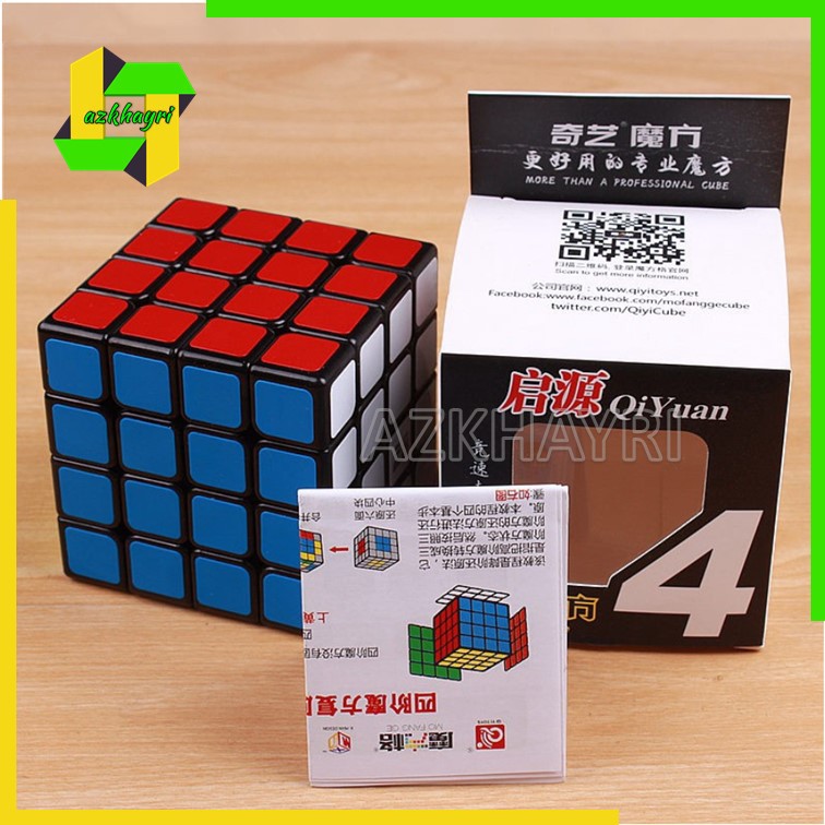 Qiyi Qiyuan 4x4x4 Speed Rubiks Professional Magic Cube Puzzle Twist Toys