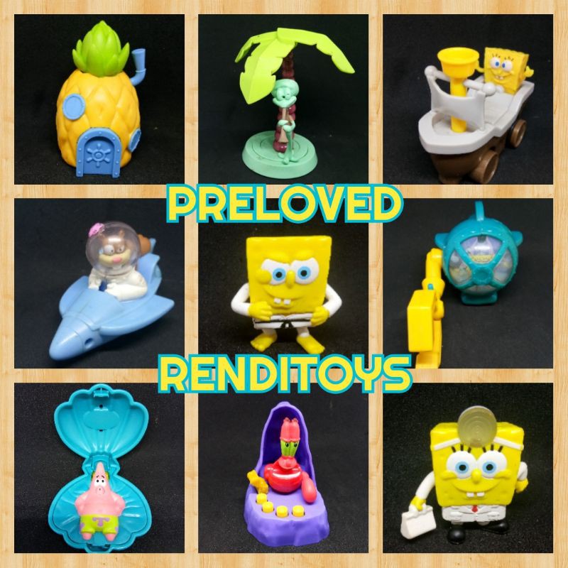 Action figure Spongebob McDonald Spongebob Happy Meal Patrick MCD Murah Meriah