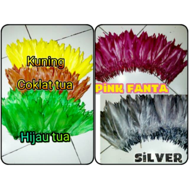 Bulu angsa warna warni/ Bulu angsa bahan mirror juju/ Bulu hiasan interior