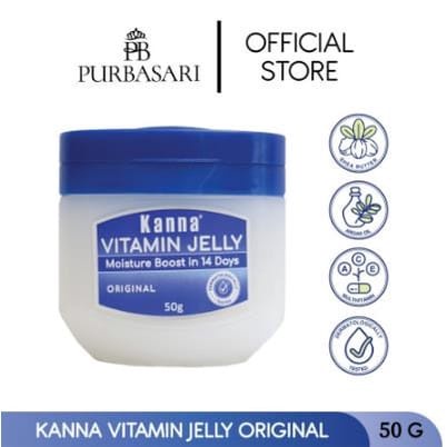 KANNA VITAMIN JELLY 50GR ORIGINAL PELEMBAB KRIM SKIN KOSMETIK TUBUH