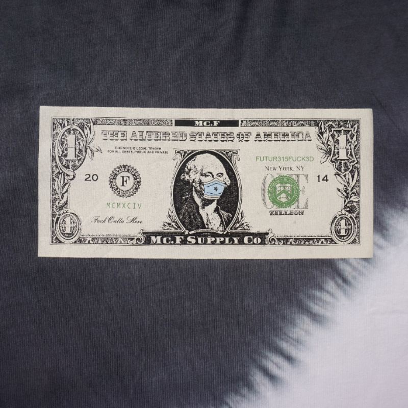 KAOS PRIA OVERSIZE TOXIC1805 MCF DOLLAR HALF TYE DIE PREMIUM TEE