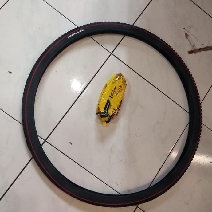 1 set ban 26 x 1 3/8 luar + dalam Swallow sepeda jengki / jepang balap