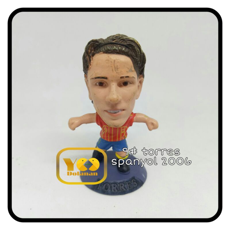 9# TORRES - SPANYOL 2006 CORINTHIAN MICROSTARS SOCCERSTARZ FIGURE PEMAIN BOLA