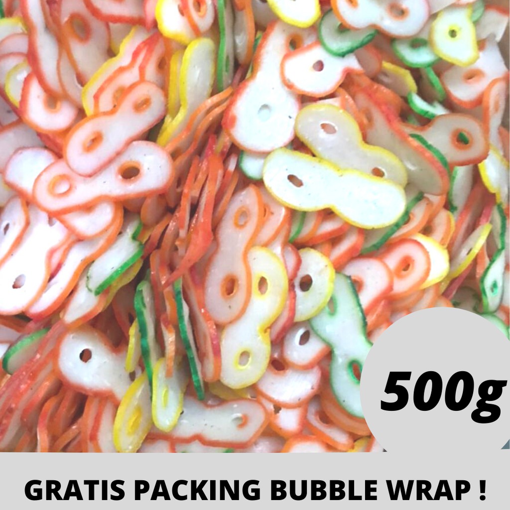 KERUPUK SEBLAK MENTAH / KRUPUK KERING / KERIPIK ANEKA KERUPUK ANGKA 8 /  KERIPIK ANGKA 8 500gr