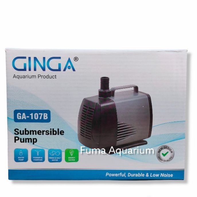 PROMO GINGA 107B GA-107B POMPA CELUP KOLAM AQUARIUM HIDROPONIK LOW WATT POWER HEAD SUBMERSIBLE PUMP