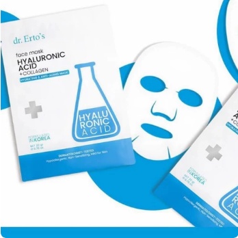 [ dr.Ertos ] Hyaluronic Acid + Sheet Mask / Masker Wajah