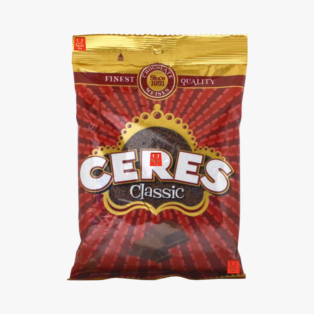 

Ceres Classic Chocolate Meses Tabur Rasa Coklat Original Kemasan Pack - 225gr