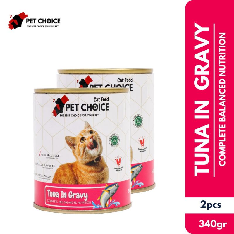 Makanan Kucing Basah PET CHOICE kaleng 340gr catfood  wetfood bukan LIFECAT