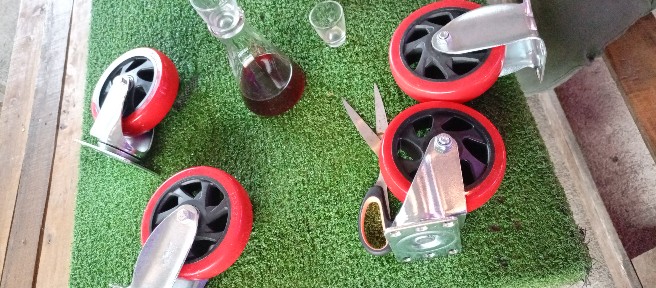 Xander Roda Pu Mati 5 Inch 125 Mm Roda Etalase Troli Trolley Trolly