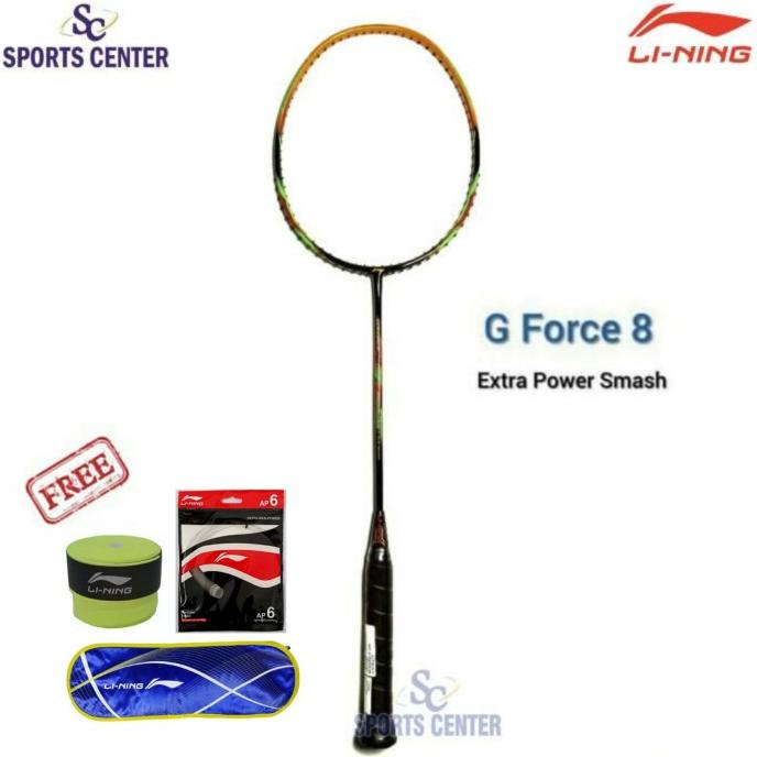 BEST DEAL Raket Badminton Lining G Force 8 / G-Force 8 FULLSET BERMUTU