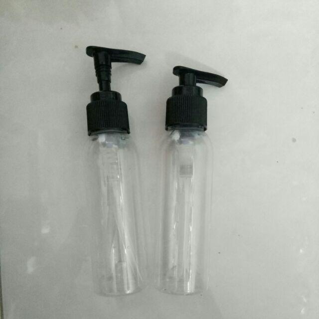 Botol Pet 100 Ml Nat Pump Hitam