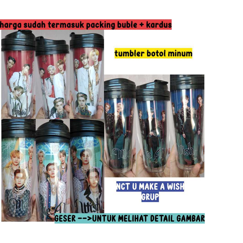 Tumbler Botol Minum NCT 2020 NCT U Make a WIsh