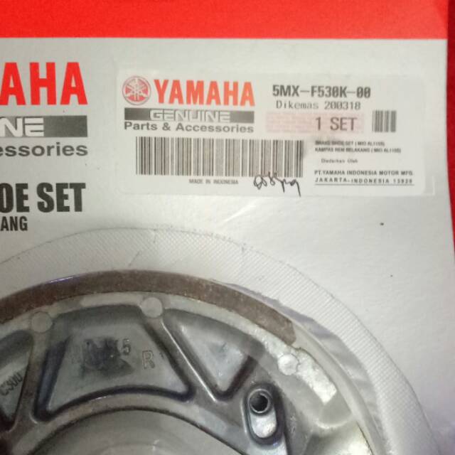 Kampas rem belakang mio m3 original yamaha