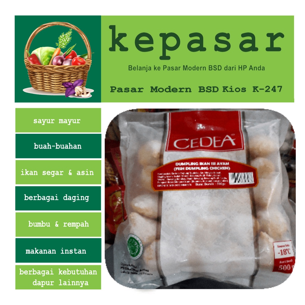 

Dumpling Ikan Isi Ayam CEDEA 500 g