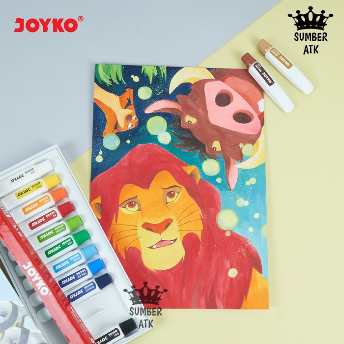 

Limited Cat Akrilik Acrylic Color Joyko Acc-12Ml 12 , 18 , 24 Warna Bergaransi