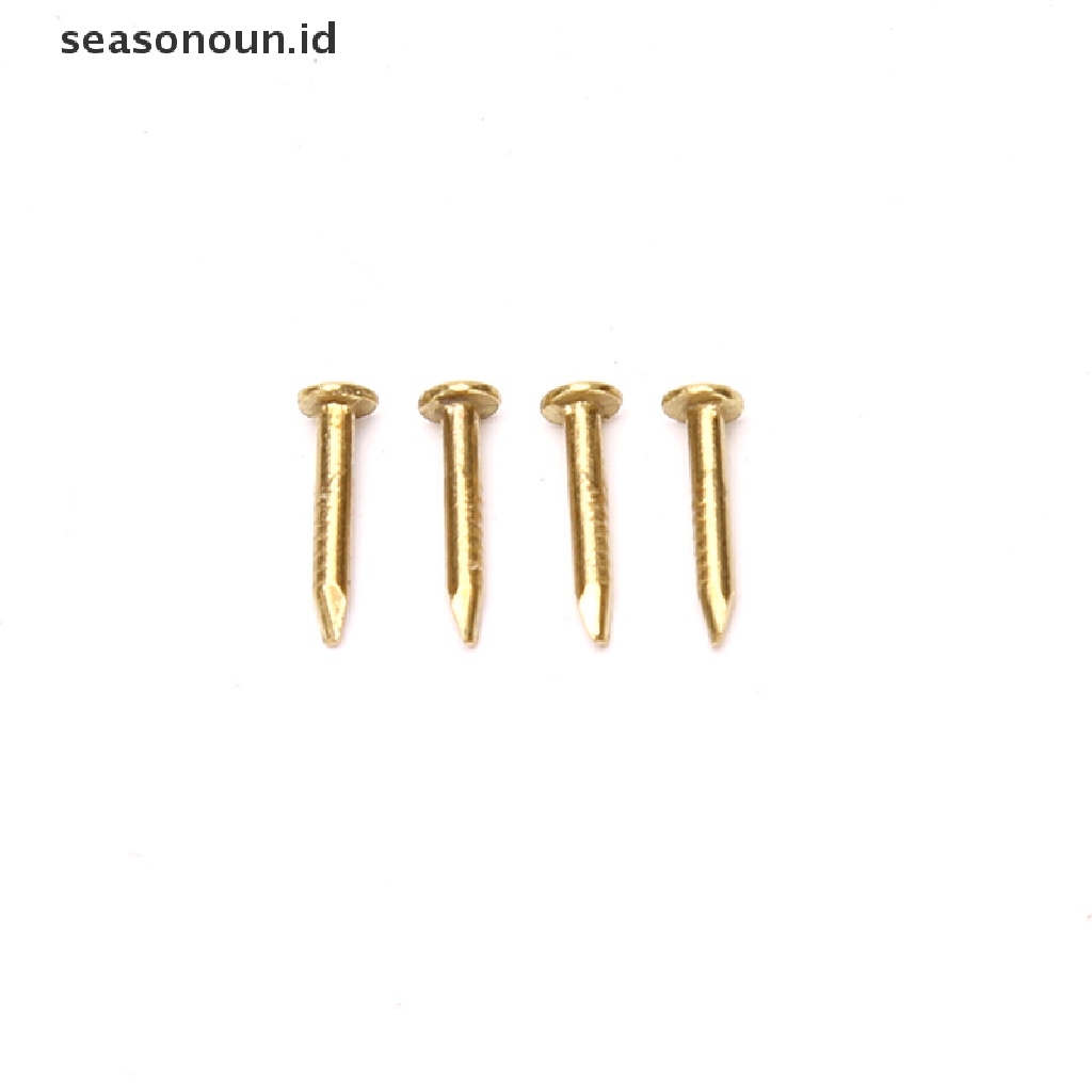 (seasonoun) 20pcs Engsel Mini Bahan Metal Untuk Furniture Rumah Boneka 1 / 12