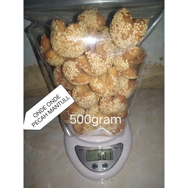 

Camilan onde onde pecah hand made ceplos mantap