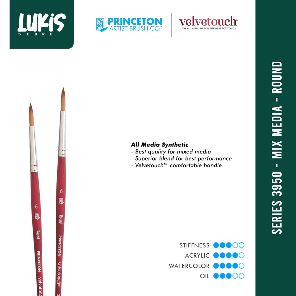 

Princeton Velvetouch Synthetic Round - P3950R