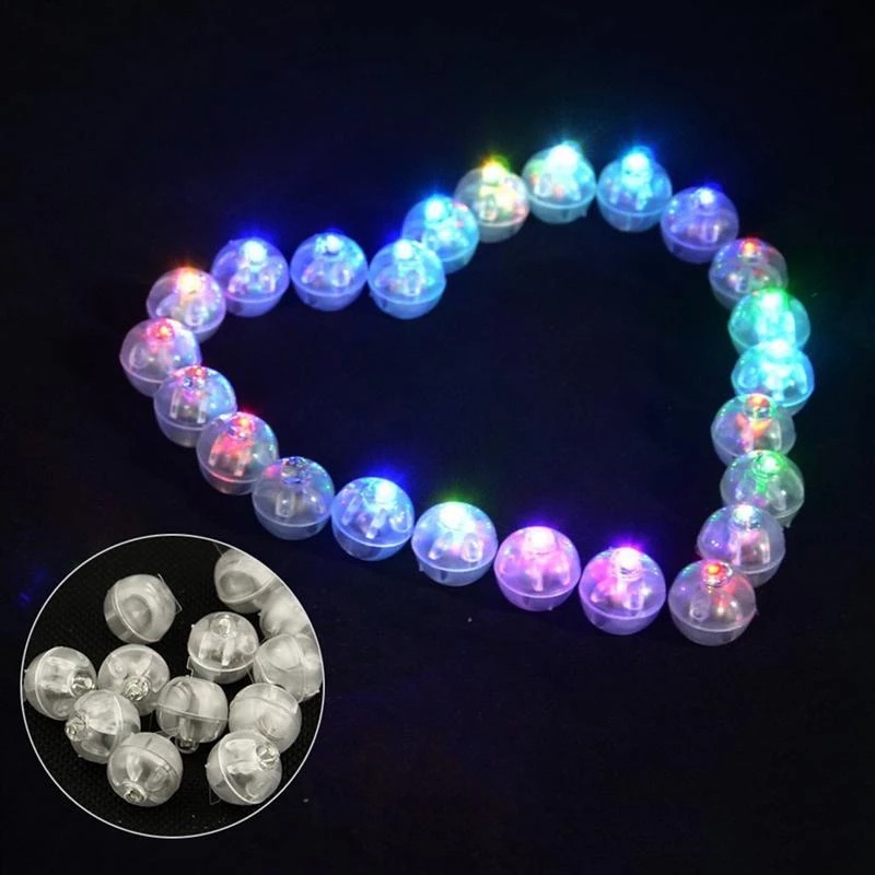 10 Pcs Lampu LED Bentuk Bola Balon Untuk Dekorasi Pesta