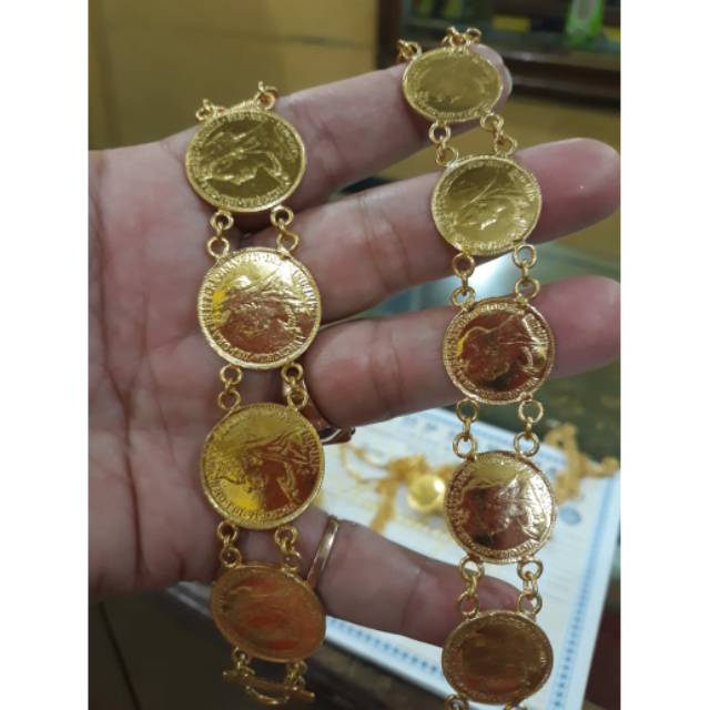 Gelang 50 gram emas London 24 karat kadar 99.9%