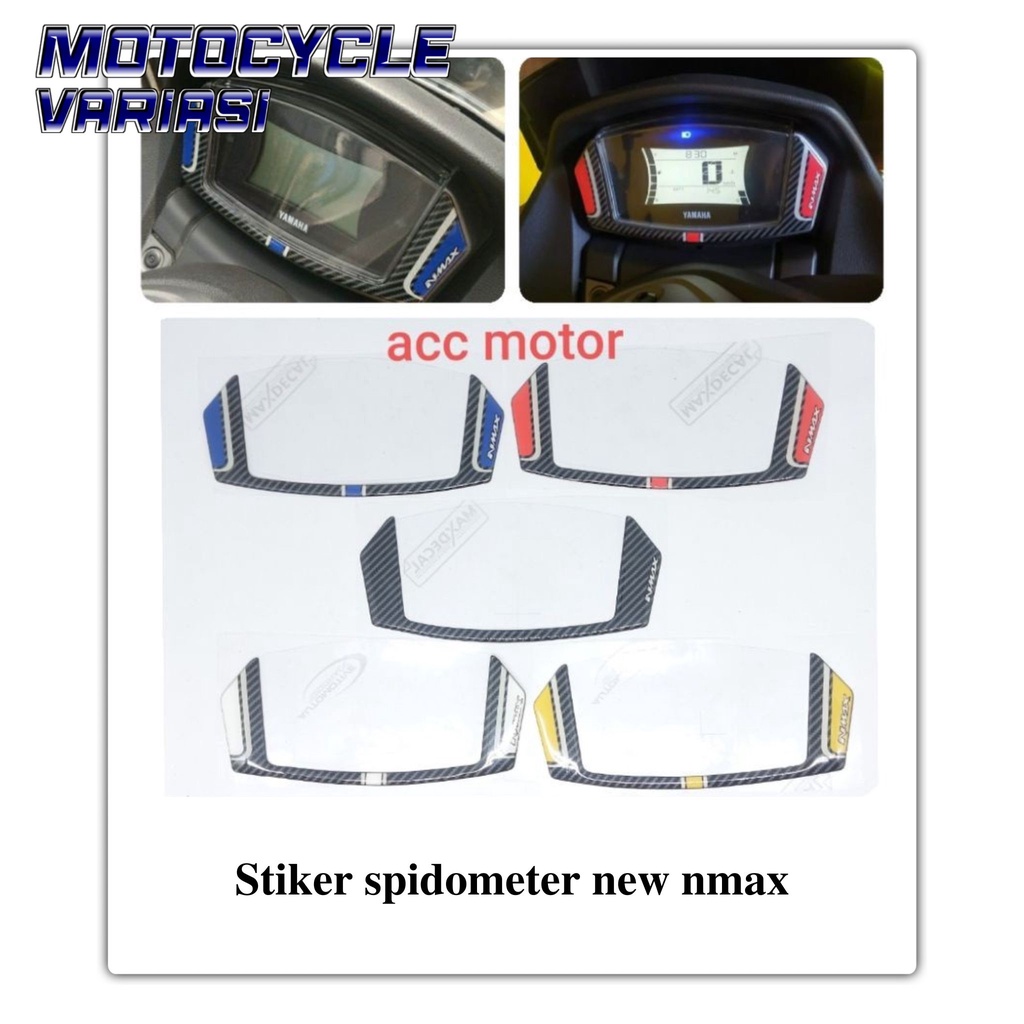 Stiker anti gores spidometer new nmax 2020 2021 lis carbon resin