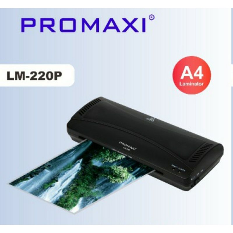 PROMAXI LM210P Mesin Laminating SIZE F4 A4 ORIGINAL / Laminator Ekonomis Low Watt 210 P