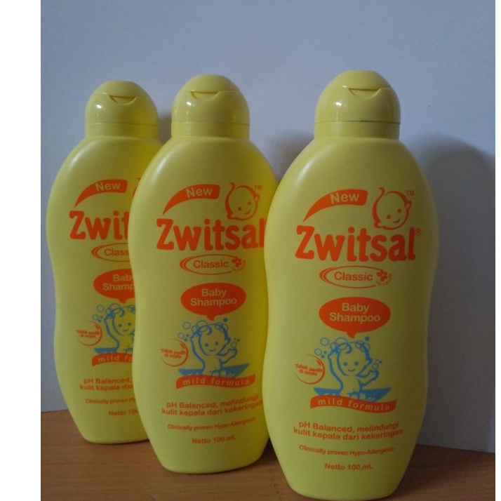 Zwitsal Shampoo Natural Baby shampoo 100ml dengan Alovera kemiri seledri &amp; Classic Baby shampoo 100ml