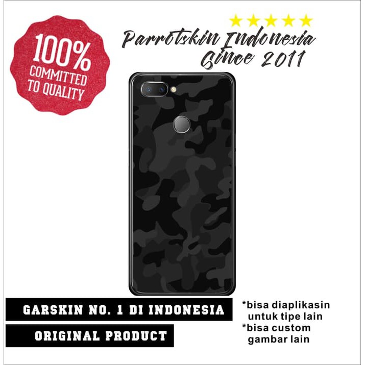 Garskin skin Realme U1 Black case camo armt loreng abri