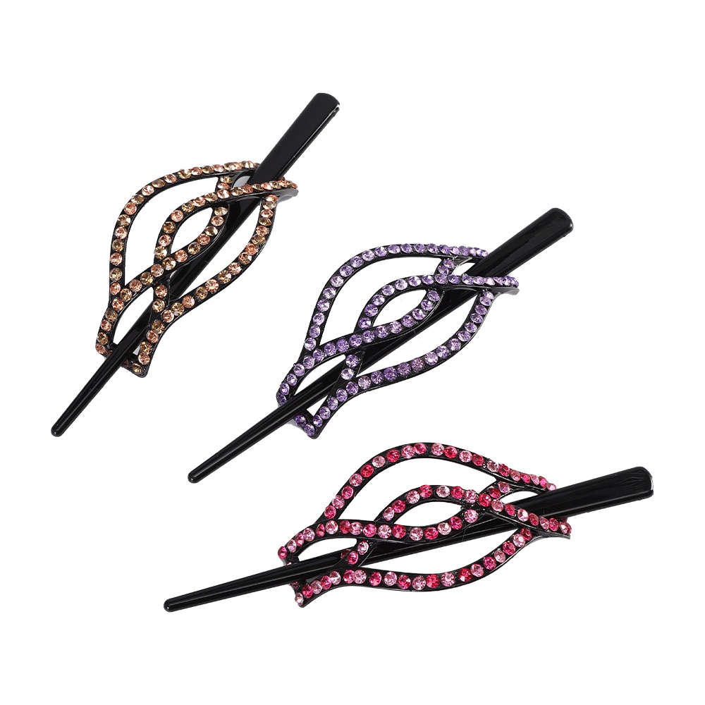 Korean Rhinestone Plate Hairpin Women Hair Fork Hair Stick Fashion Hair Clip Retro Hair Accessories