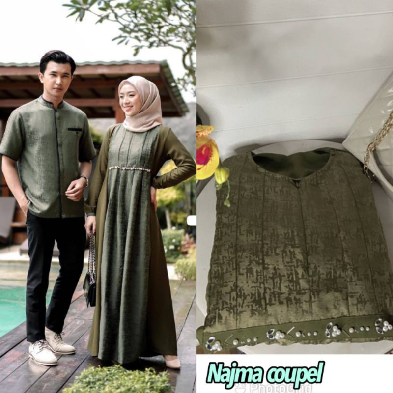 Couple Gamis Syar'i - Couple Najma Abaya Couple gamis lebaran