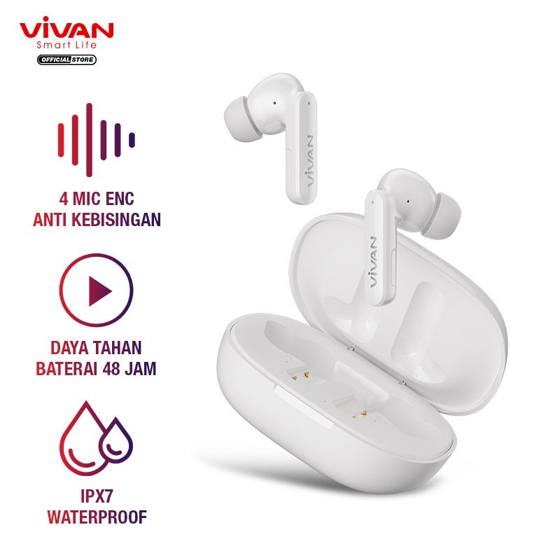 VIVAN Liberty T600NC / T600 NC TWS Earbuds Headset Wireless Earphone ORIGINAL-5