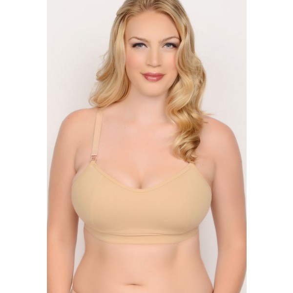 QT Intimates Racer Back Active Sport Nursing Bra Nude