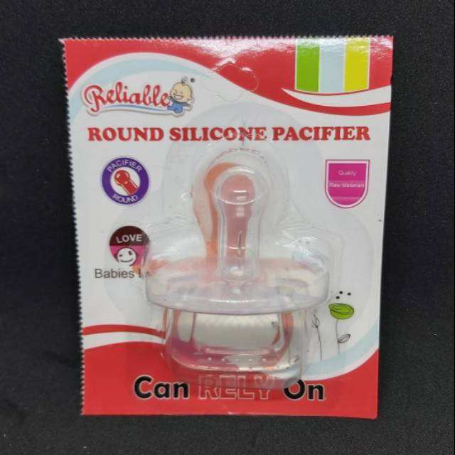 Reliable Empeng Silikon Bulat dan Gepeng / Dot Silikon / Silicone Pacifier