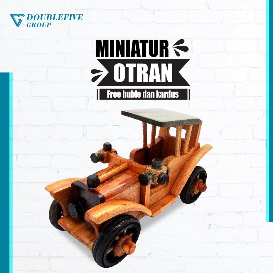 BAYAR DITEMPAT ( COD ) Handmade Miniature MOBIL OTRAN MOBIL BELANDA Kayu Aksen Dekorative