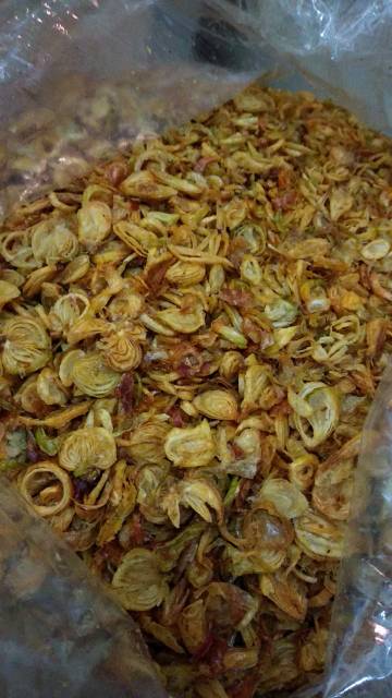 

LAKU Bawang Goreng Sumenep GRADE A dan Brebes Tanpa Tepung 250 Gr Super Kriukk , Bawang Merah Goreng