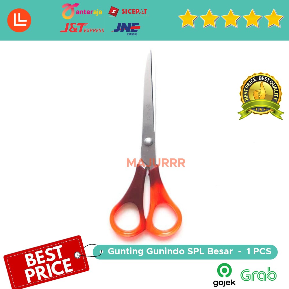 

Gunting Renteng Kertas Gunindo SPL Besar 16 cm Stainless Steel Scissors Satuan PCS