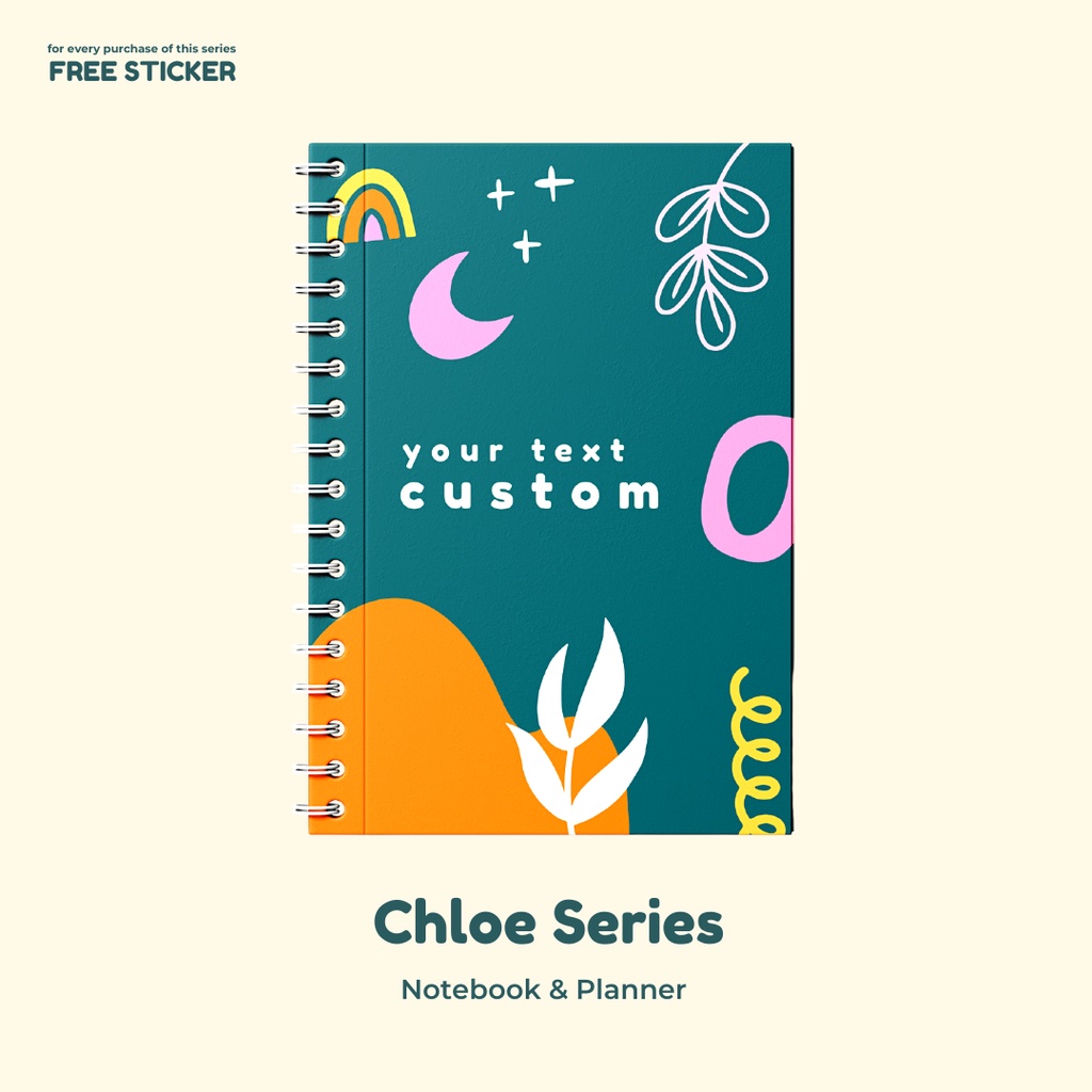 

Chloe Series 5 - Notebook & Planner ( Custom Tulisan / Nama )