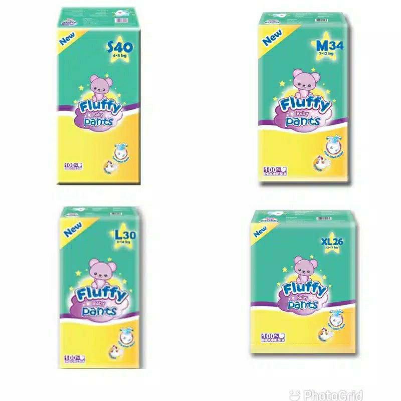 FLUFFY Baby Diapers Pants M34 L30/centraltrenggalek