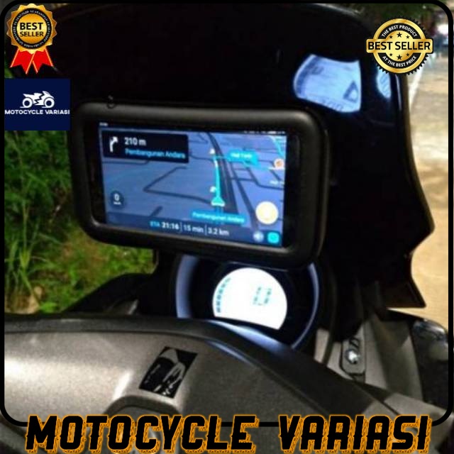 PAKET BREKET + HOLDER HP GPS NMAX WATERPROOF