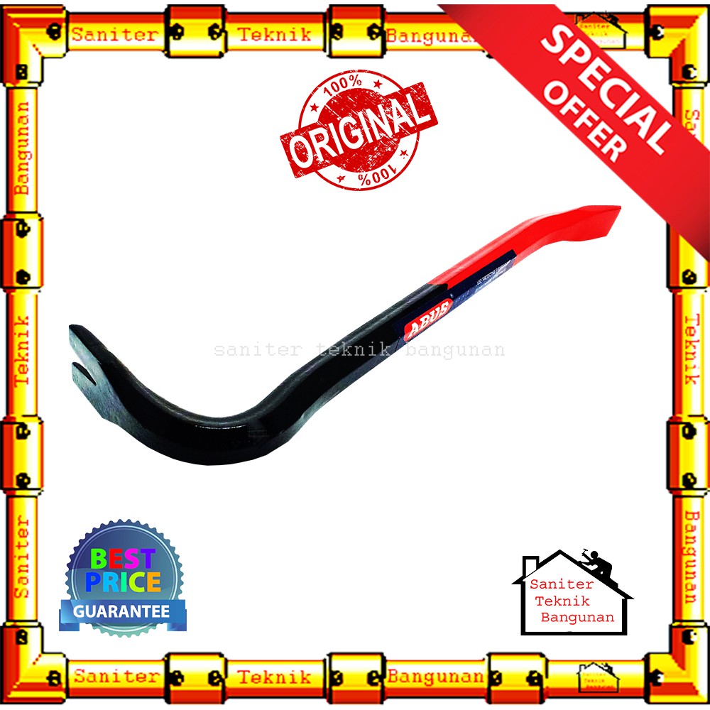 LINGGIS ABUS 18&quot; INCH-ALAT PENCABUT PAKU-CROWBAR 35 cm x 18 mm