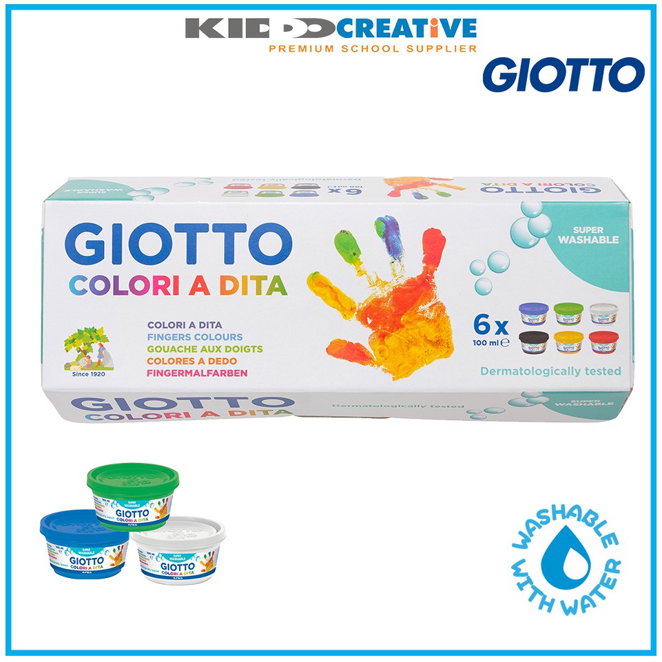 

GIOTTO FINGERPAINT BOX 6X100 ML