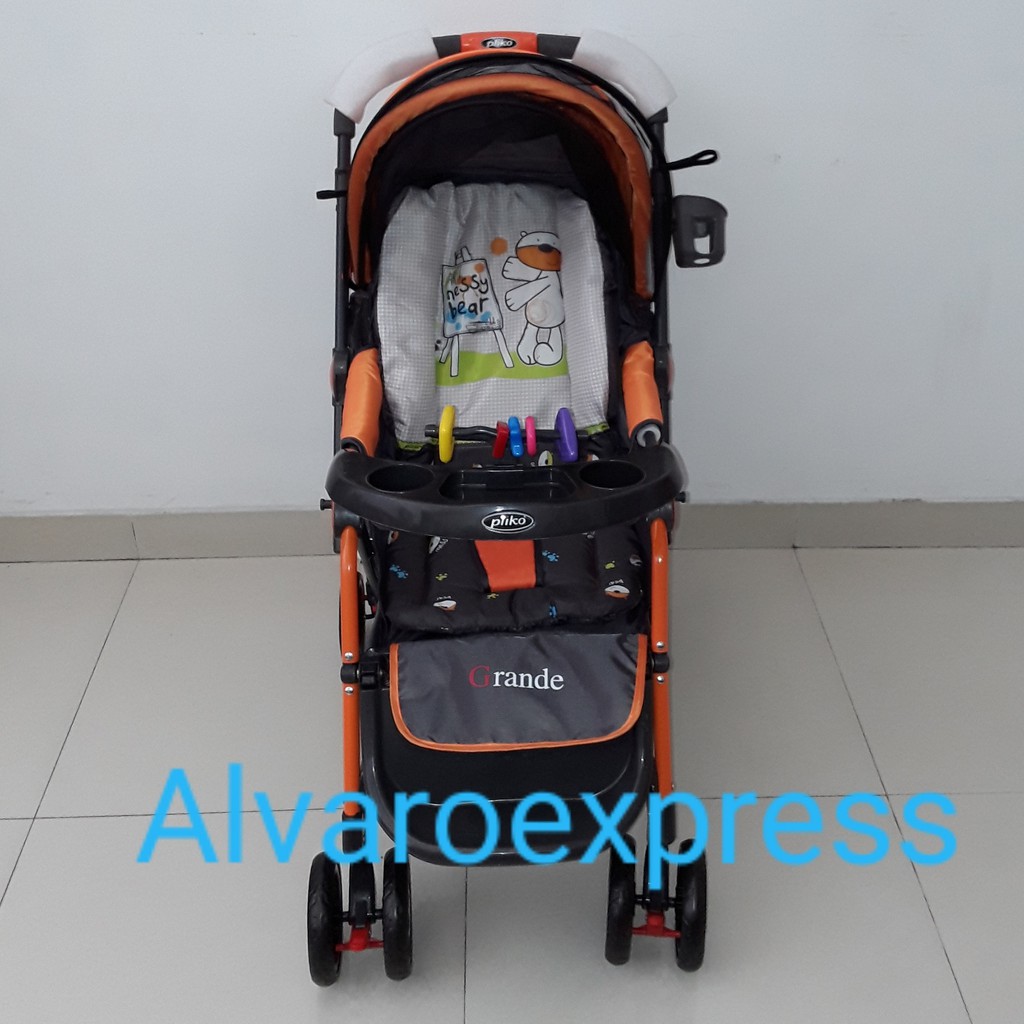 Pliko PK268 Grande 2in1 Baby Stroller Kereta Dorong Bayi & Ayunan orange